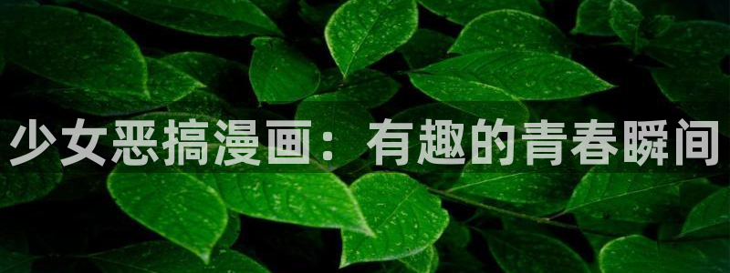素描韩漫画免费阅读在线观看：少女恶搞漫画：有趣的青春瞬间